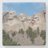 Mount Rushmore in lente Stenen Onderzetter (Voorkant)