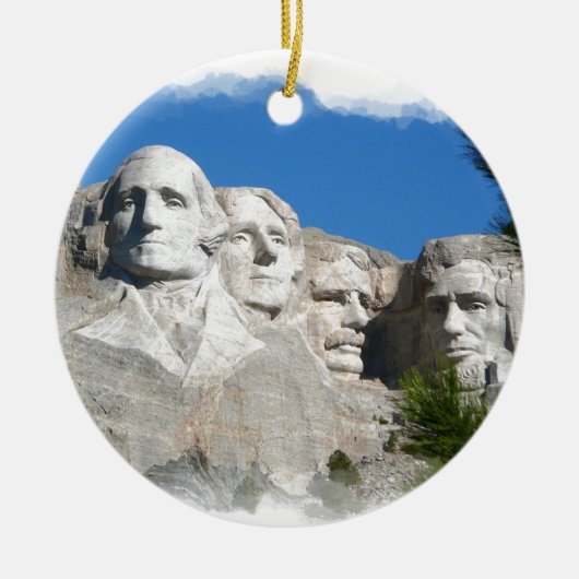 Mount Rushmore Keramisch Ornament (Voorkant)