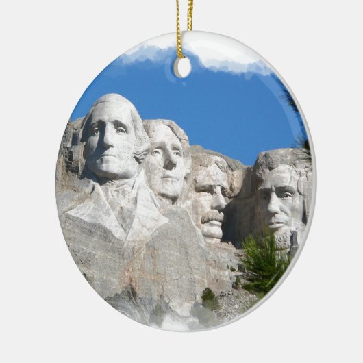 Mount Rushmore Keramisch Ornament (Links)