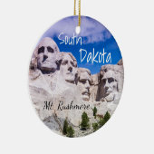 Mount Rushmore kerstversiering Keramisch Ornament (Rechts)