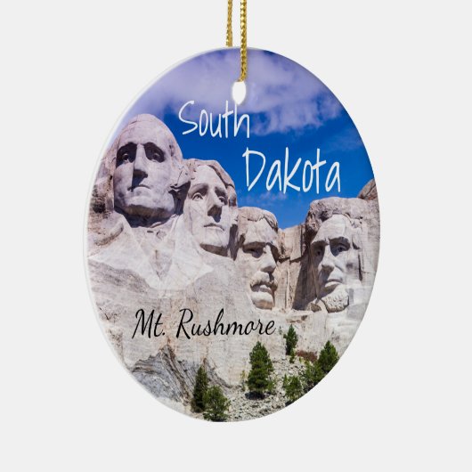 Mount Rushmore kerstversiering Keramisch Ornament (Rechts)