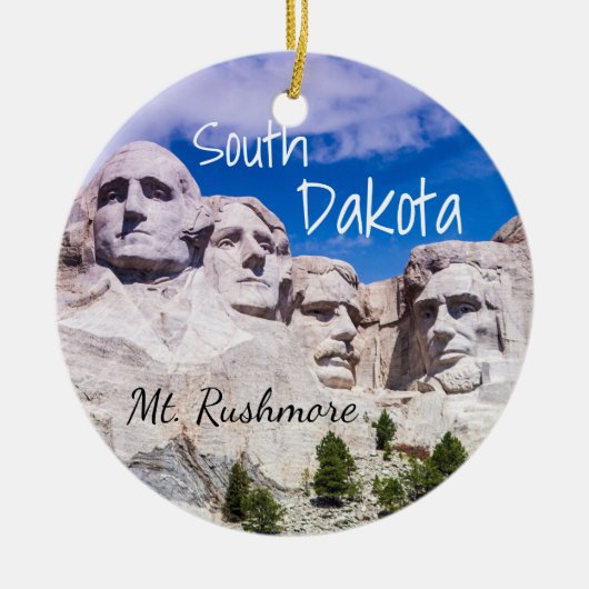 Mount Rushmore kerstversiering Keramisch Ornament (Voorkant)
