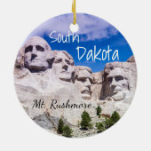 Mount Rushmore kerstversiering Keramisch Ornament (Achterkant)