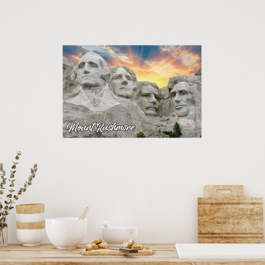 Mount Rushmore, Keystone, South Dakota Poster (Keuken)
