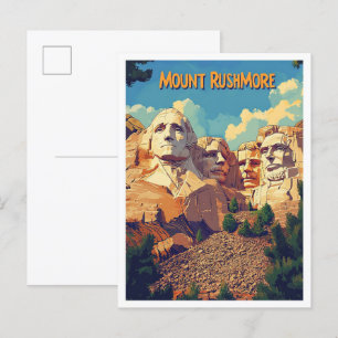 Mount Rushmore Keystone South Dakota Verenigde Sta Briefkaart