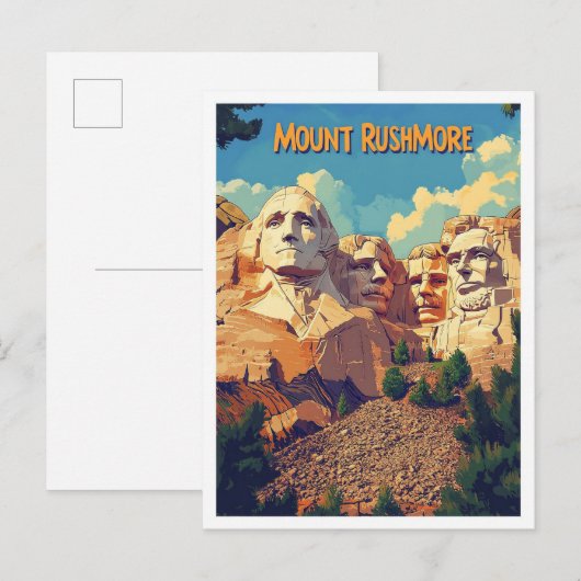 Mount Rushmore Keystone South Dakota Verenigde Sta Briefkaart (Voorkant / Achterkant)