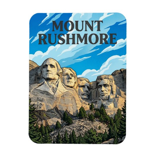 Mount Rushmore Magneet (Verticaal)