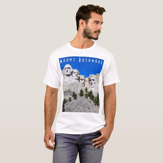 Mount Rushmore Mannen T-shirt (Voorkant volledig)