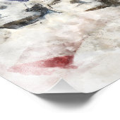 Mount Rushmore met Amerikaanse vlag zwaaien Foto Afdruk (Hoek)