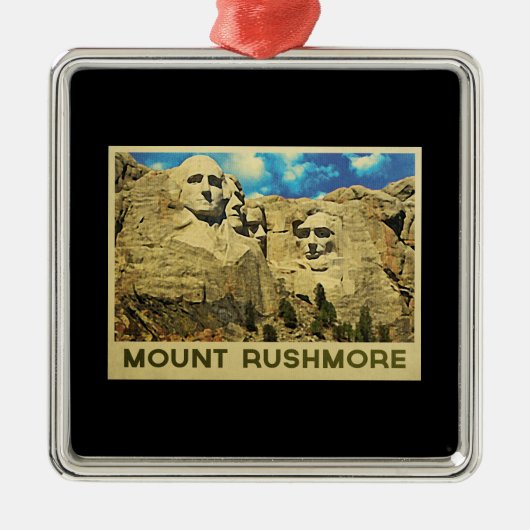 Mount Rushmore  Metalen Ornament (Voorkant)