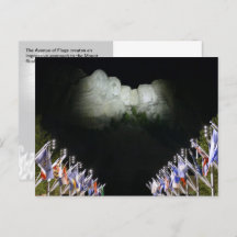 Mount Rushmore-monument - avondverlichting -