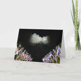 Mount Rushmore-monument - avondverlichting - Kaart