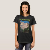 Mount Rushmore Monument Grijs Reis T-shirt (Voorkant volledig)