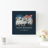 Mount Rushmore Monument Souvenir Gifts USA Vierkante Klok (Huis)