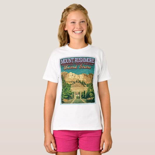 MOUNT RUSHMORE NATIONAAL MEMORIAL - ZUID-DAKOTA T-SHIRT (Voorkant volledig)