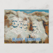 Mount Rushmore National Memorial gestileerd Briefkaart (Voorkant)