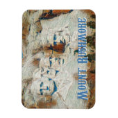 Mount Rushmore National Memorial gestileerd Magneet (Verticaal)