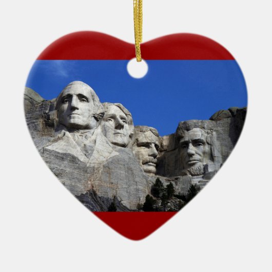 Mount Rushmore National Memorial Monument Keramisch Ornament (Voorkant)