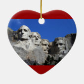 Mount Rushmore National Memorial Monument Keramisch Ornament (Achterkant)