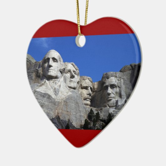 Mount Rushmore National Memorial Monument Keramisch Ornament (Links)