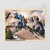 Mount Rushmore National Memorial Ouddruk Briefkaart (Voorkant)