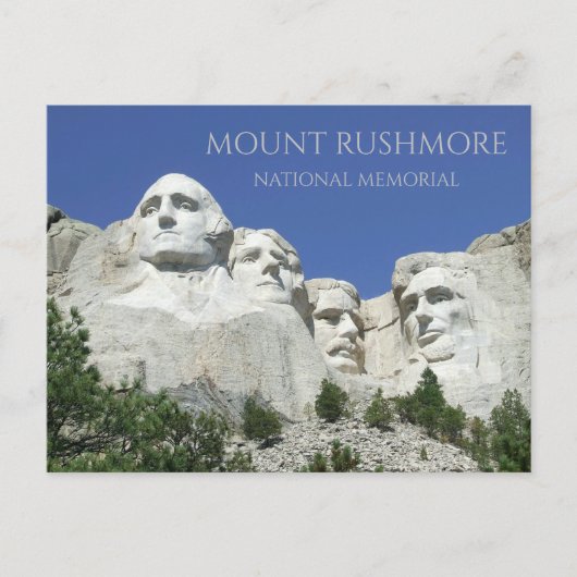 Mount Rushmore National Memorial, South Dakota Briefkaart (Voorkant)