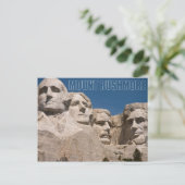 Mount Rushmore National Memorial South Dakota Briefkaart (Staand voorkant)