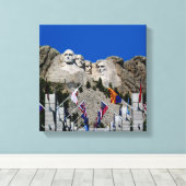 Mount Rushmore National Memorial South Dakota Canvas Afdruk (Insitu (Houten vloer))