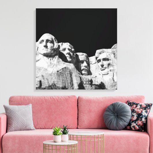 Mount Rushmore National Memorial South Dakota Canvas Afdruk (Insitu (Woonkamer))