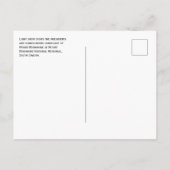 Mount Rushmore National Memorial, Wintersneeuw Briefkaart (Achterkant)