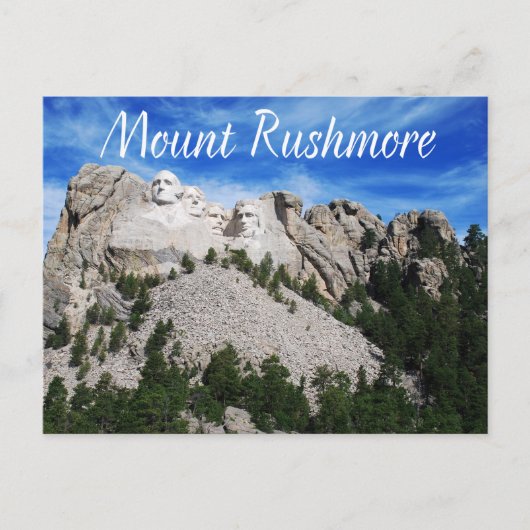 Mount Rushmore National Memorial Zuid-Dakota, Vere Briefkaart (Voorkant)