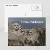 Mount Rushmore National Monument South Dakota Briefkaart (Voorkant / Achterkant)