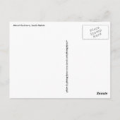 Mount Rushmore National Monument South Dakota Briefkaart (Achterkant)