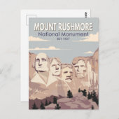 Mount Rushmore National Monument South Dakota Briefkaart (Voorkant / Achterkant)
