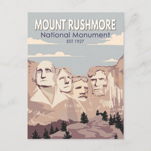 Mount Rushmore National Monument South Dakota Briefkaart (Voorkant)