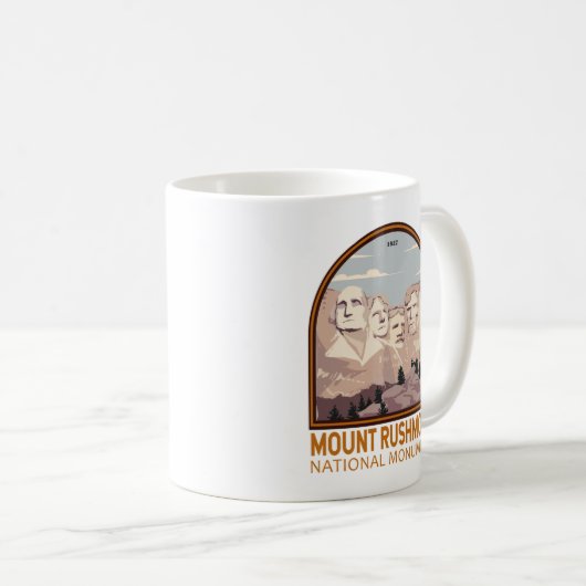 Mount Rushmore National Monument South Dakota Koffiemok (Voorkant rechts)
