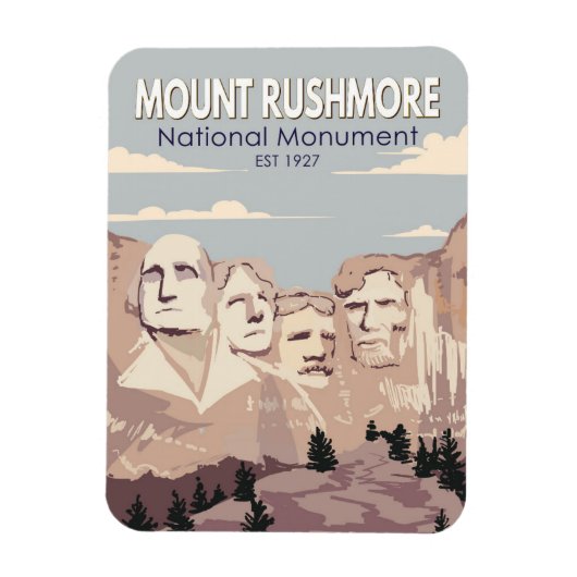 Mount Rushmore National Monument South Dakota Magneet (Verticaal)