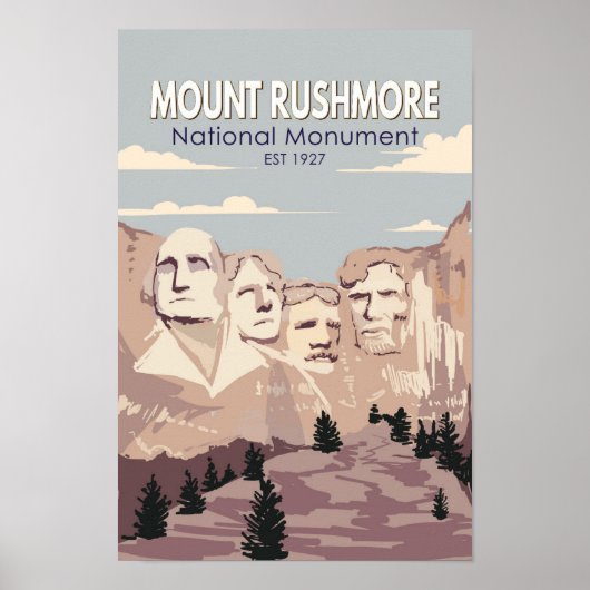 Mount Rushmore National Monument South Dakota Poster (Voorkant)