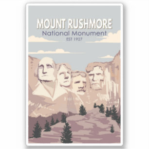 Mount Rushmore National Monument South Dakota Sticker