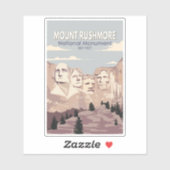 Mount Rushmore National Monument South Dakota Sticker (Vel)