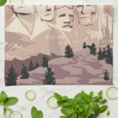 Mount Rushmore National Monument South Dakota Theedoek (Gevouwen)