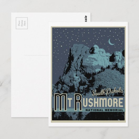 Mount Rushmore National Park Memorial Briefkaart (Voorkant / Achterkant)