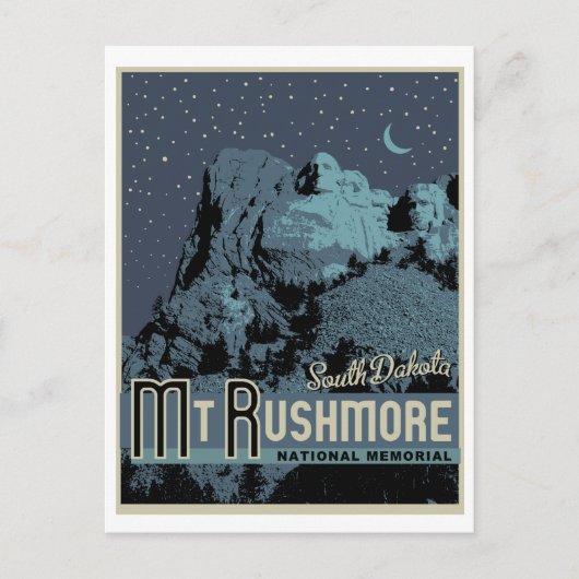 Mount Rushmore National Park Memorial Briefkaart (Voorkant)