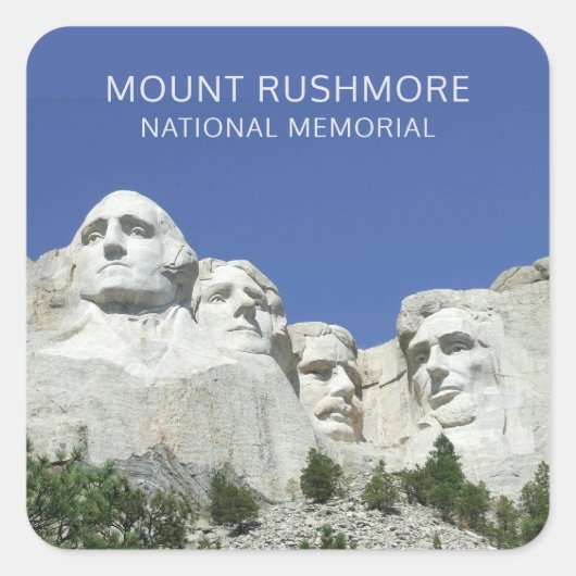 Mount Rushmore National Park, South Dakota Vierkante Sticker (Voorkant)