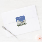 Mount Rushmore National Park, South Dakota Vierkante Sticker (Envelop)