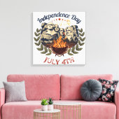Mount Rushmore Onafhankelijkheidsdag Canvas Afdruk (Insitu (Woonkamer))