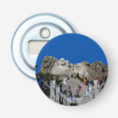 Mount Rushmore  Photo Souvenir Button Flesopener (Voorkant)