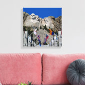 Mount Rushmore  Photo Souvenir Canvas Afdruk (Insitu (Woonkamer))