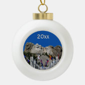 Mount Rushmore  Photo Souvenir Keramische Bal Ornament (Voorkant)