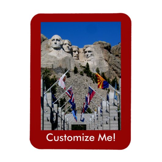 Mount Rushmore Photo Souvenir Magneet (Verticaal)